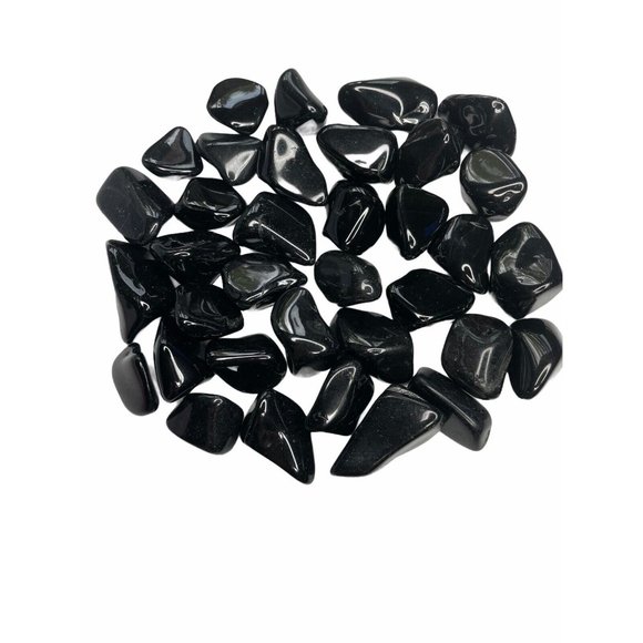 6x Black Tourmaline Tumbled Stone 30mm Reiki Healing Crystal Protection Gift Set - Picture 3 of 4